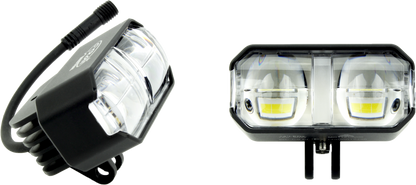 Aux Driving Lights Kit 1.25" Bar Mnt. White/Amber Pr