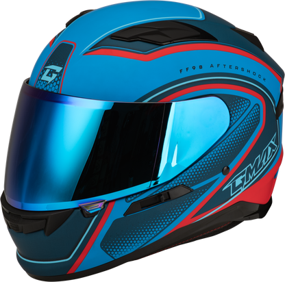 Ff 98 Aftershock Helmet Matte Blue/Red Xl