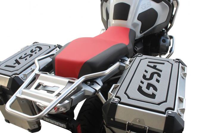 TechSpec Pannier Guards for the BMW R 1200 / 1250 GS Adventure (GSA) (14-24) Left - 44Itr, and Right - 36Itr - Gray / Black