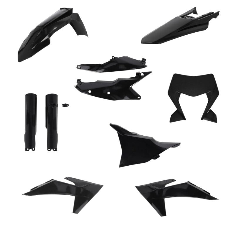 Acerbis 24+ KTM EXC/EXC-F/ XC-F/ XC-W/ XCF-W/ XW-F Full Plastic Kit - Black