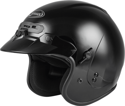 Gm 32 Open Face Helmet Black Sm