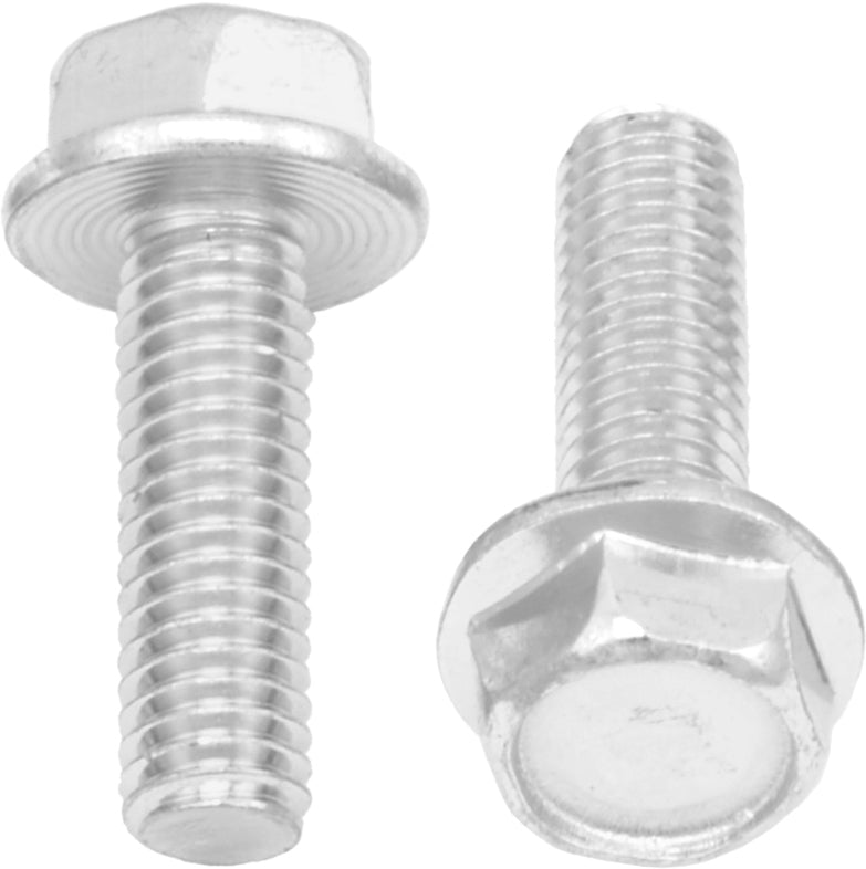 10mm Hex Head Flange Bolts 6x1.0x20mm 10/Pk