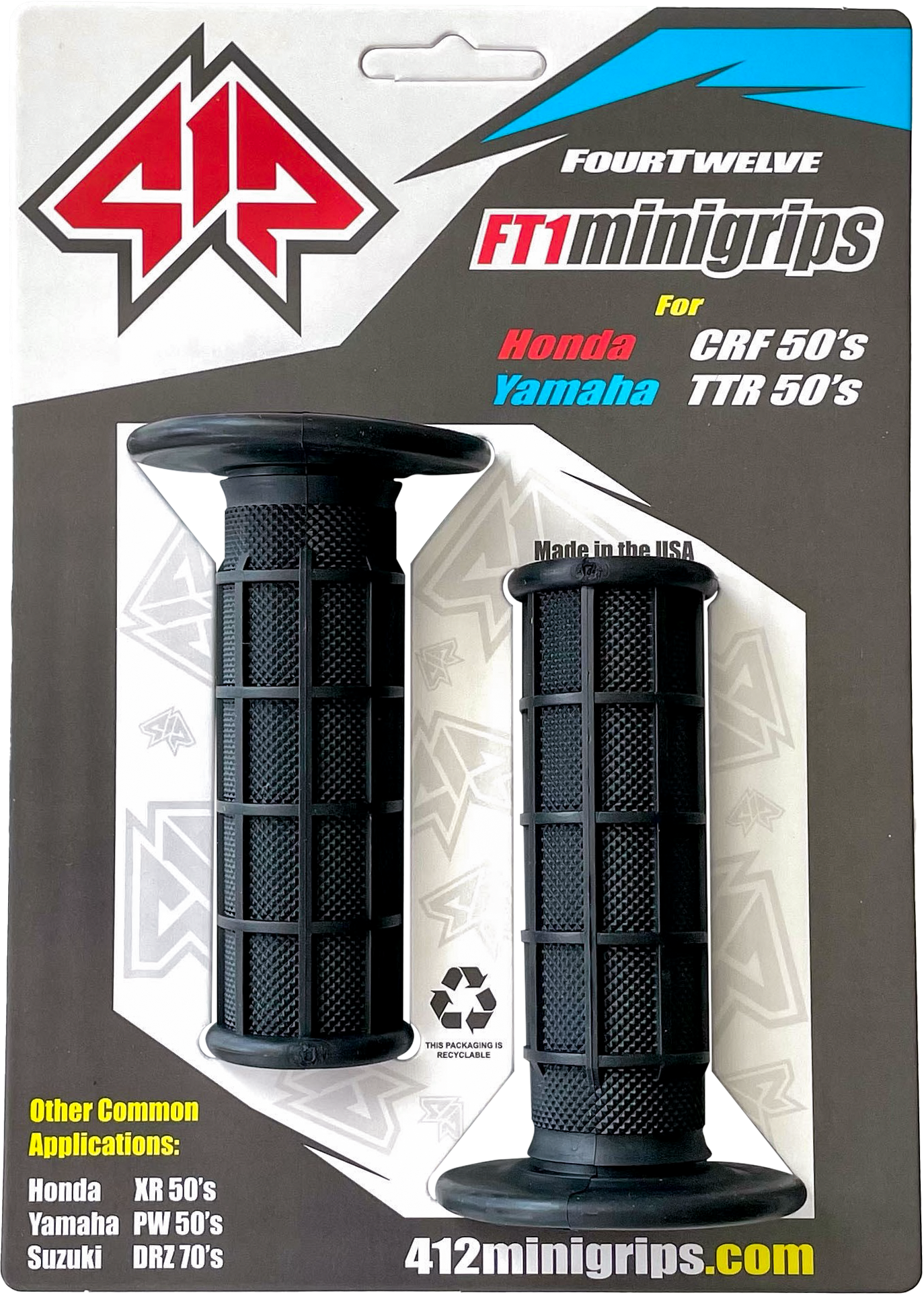 Mini Grips Black 3/4"