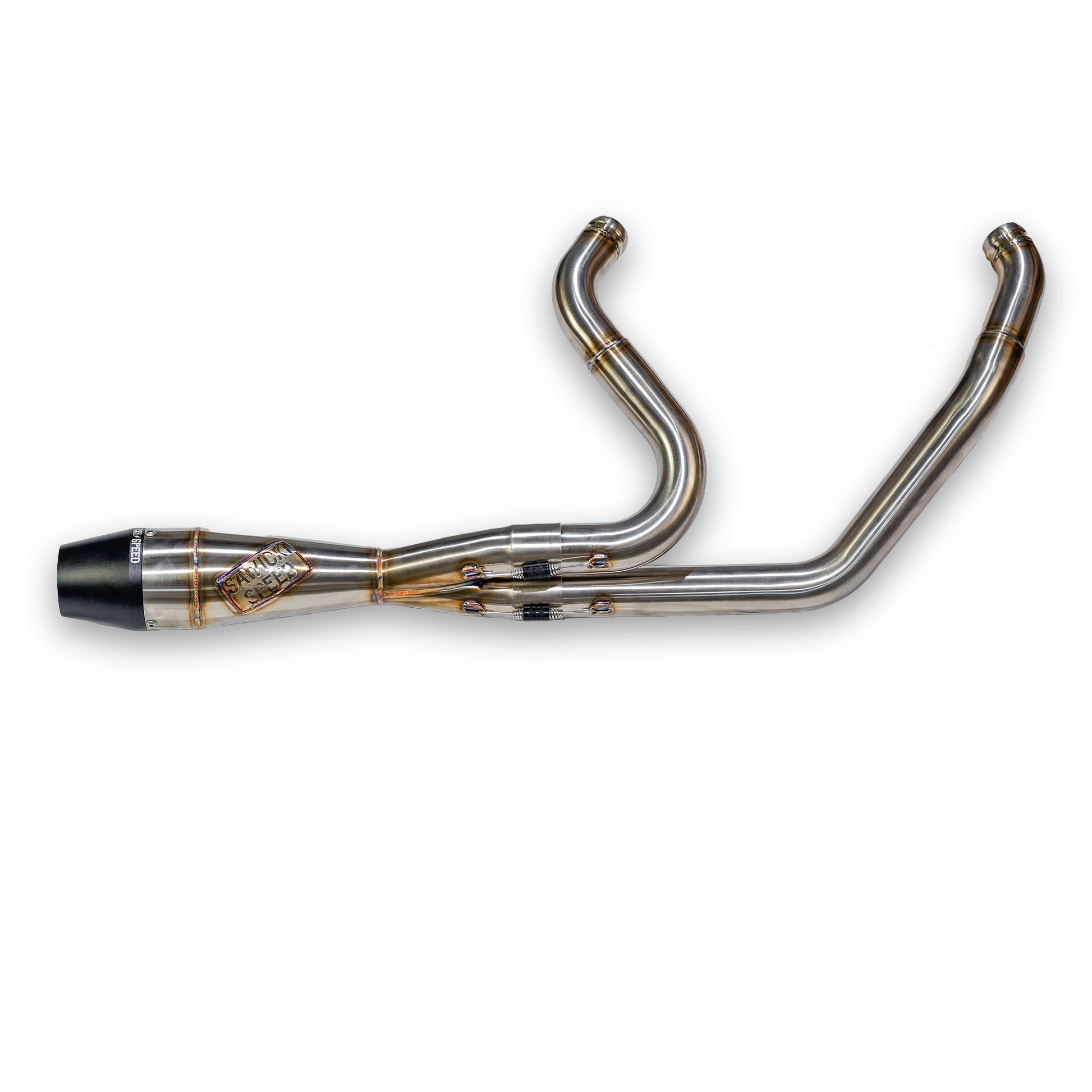 Intmdtr M8 Flt Shorty Brushed Ss W/Black End Cap