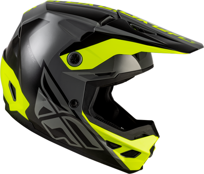 Kinetic Crest Helmet Grey/Black/Hi Vis Lg