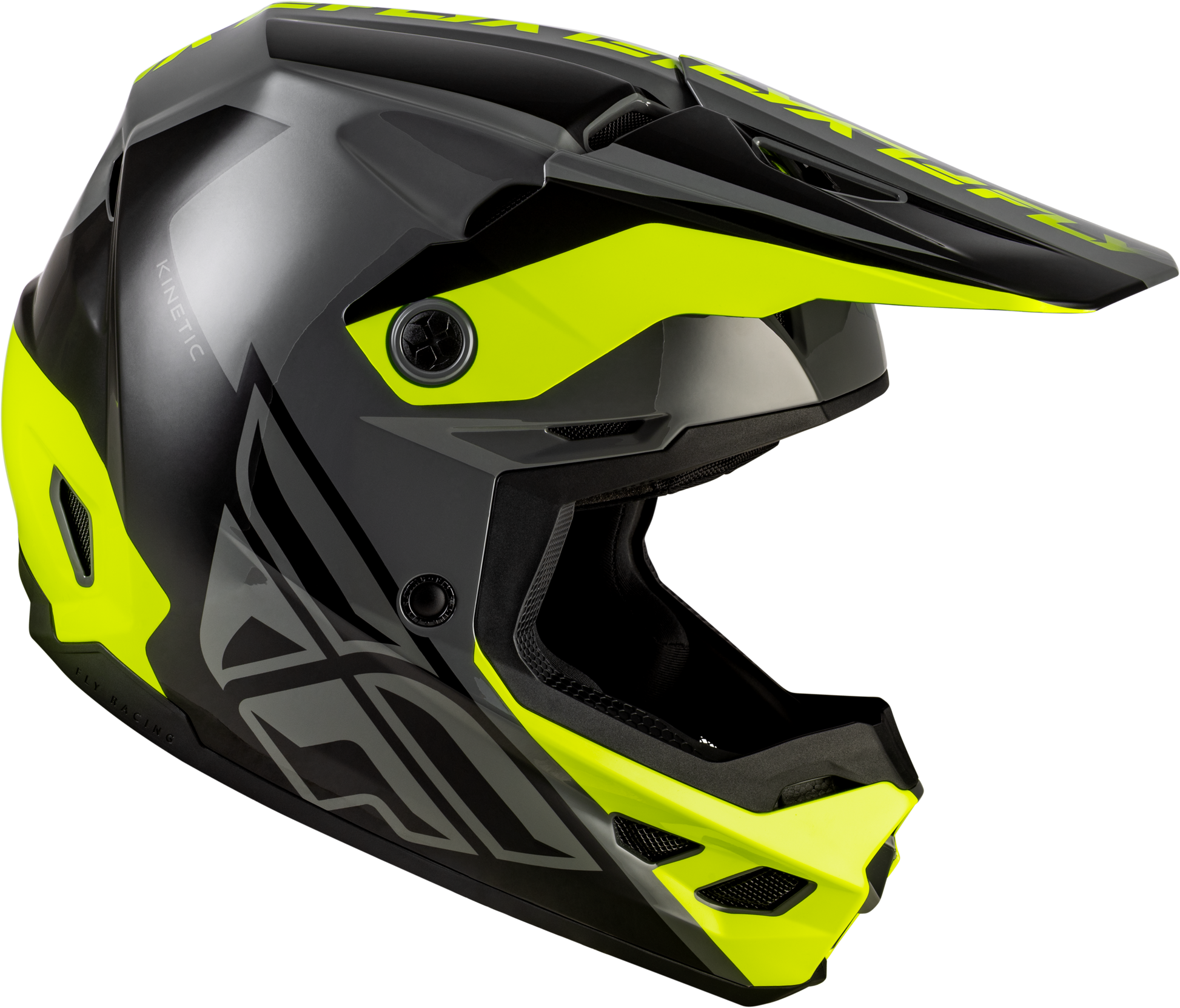 Kinetic Crest Helmet Grey/Black/Hi Vis 2x
