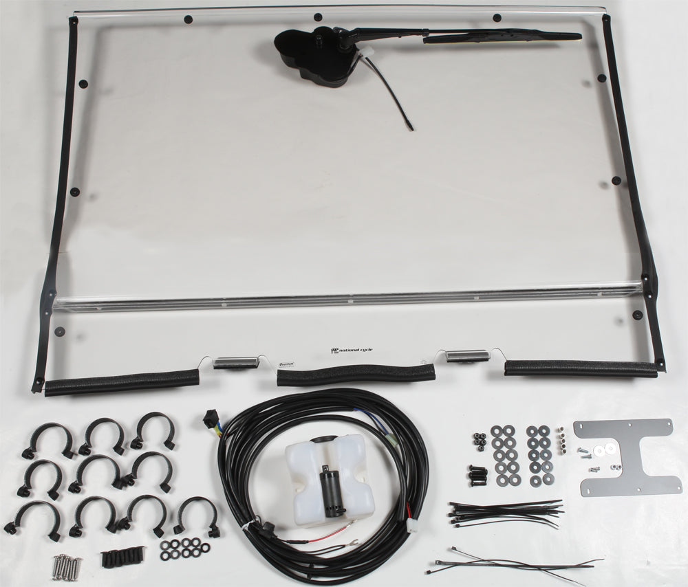 Utv Lexan Full Windshield W/Wash 'N' Wipe