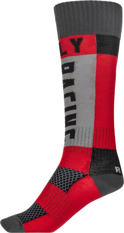 Mx Socks Thick Red/Grey Lg/Xl