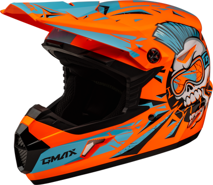 Youth Mx 46y Unstable Helmet Hi Vis Orange/Blue Ys