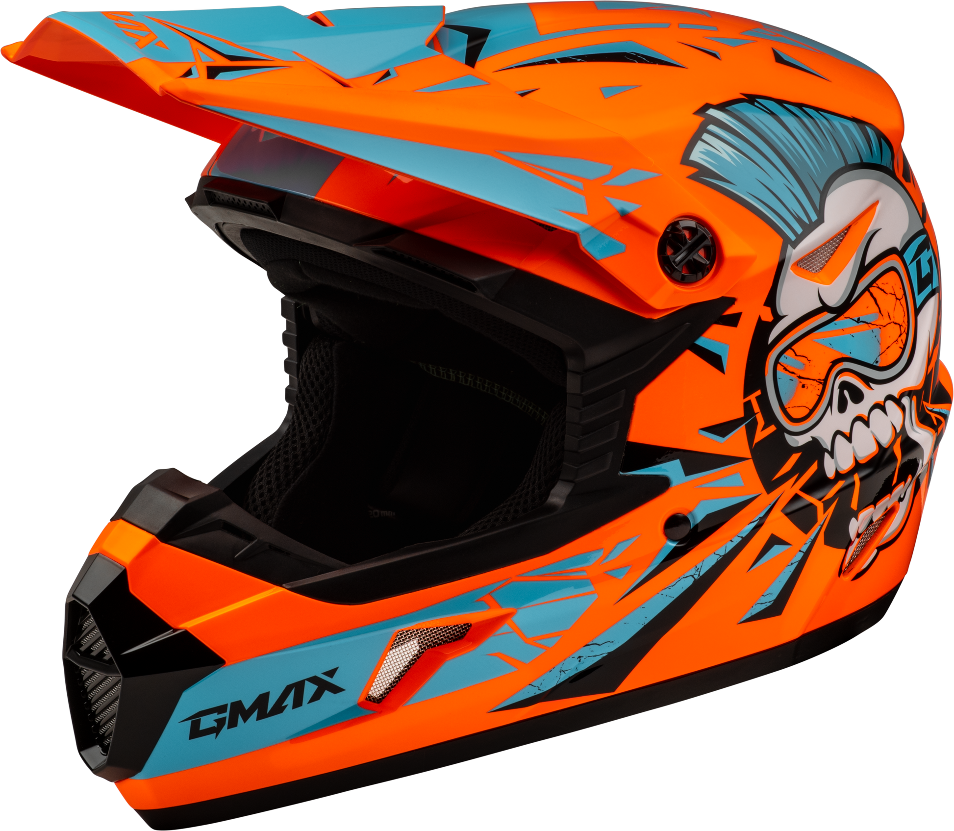 Youth Mx 46y Unstable Helmet Hi Vis Orange/Blue Ym