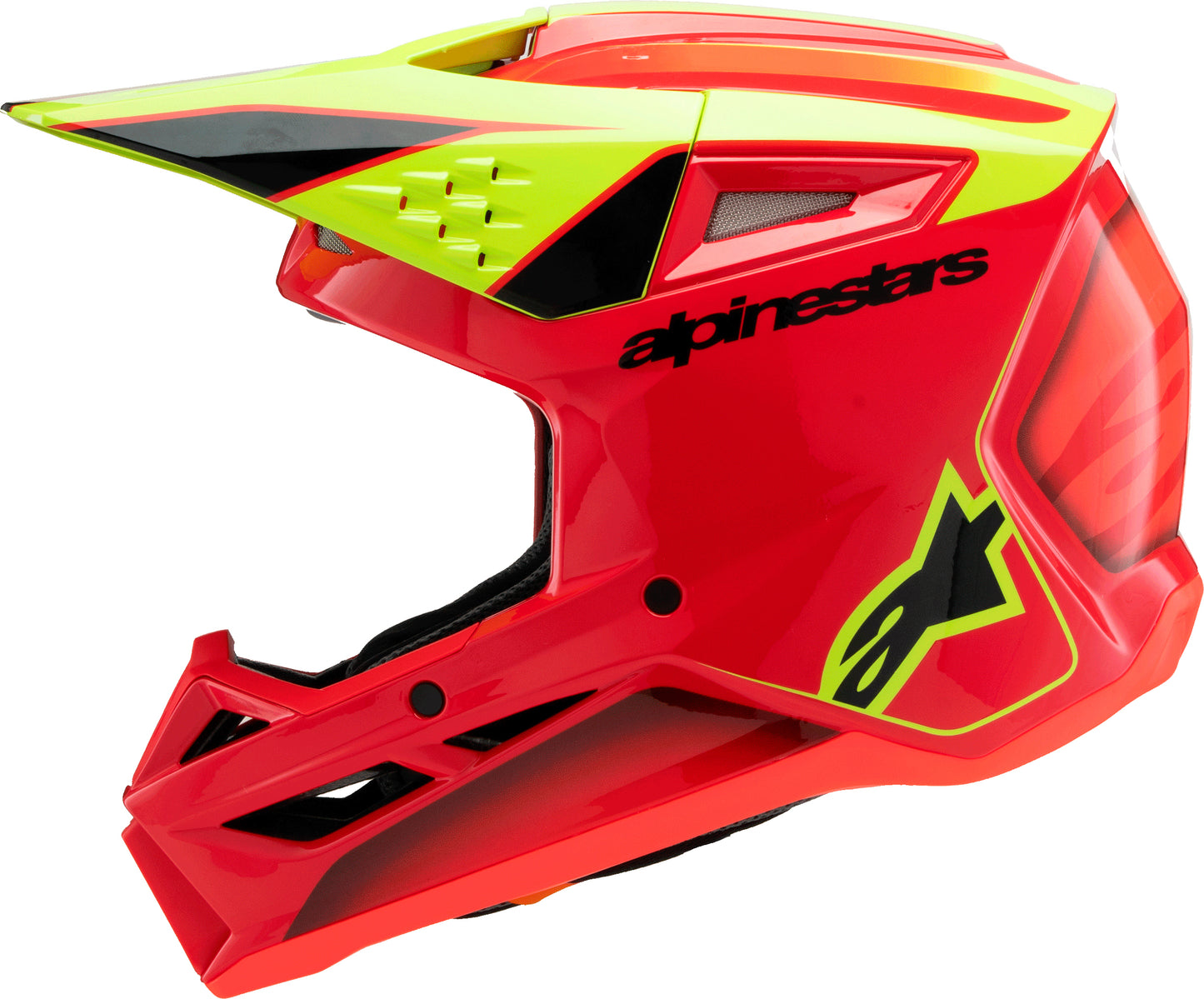 Sm3 Youth Fray Helmet Rd/Ylw Fluo/Blk Ym
