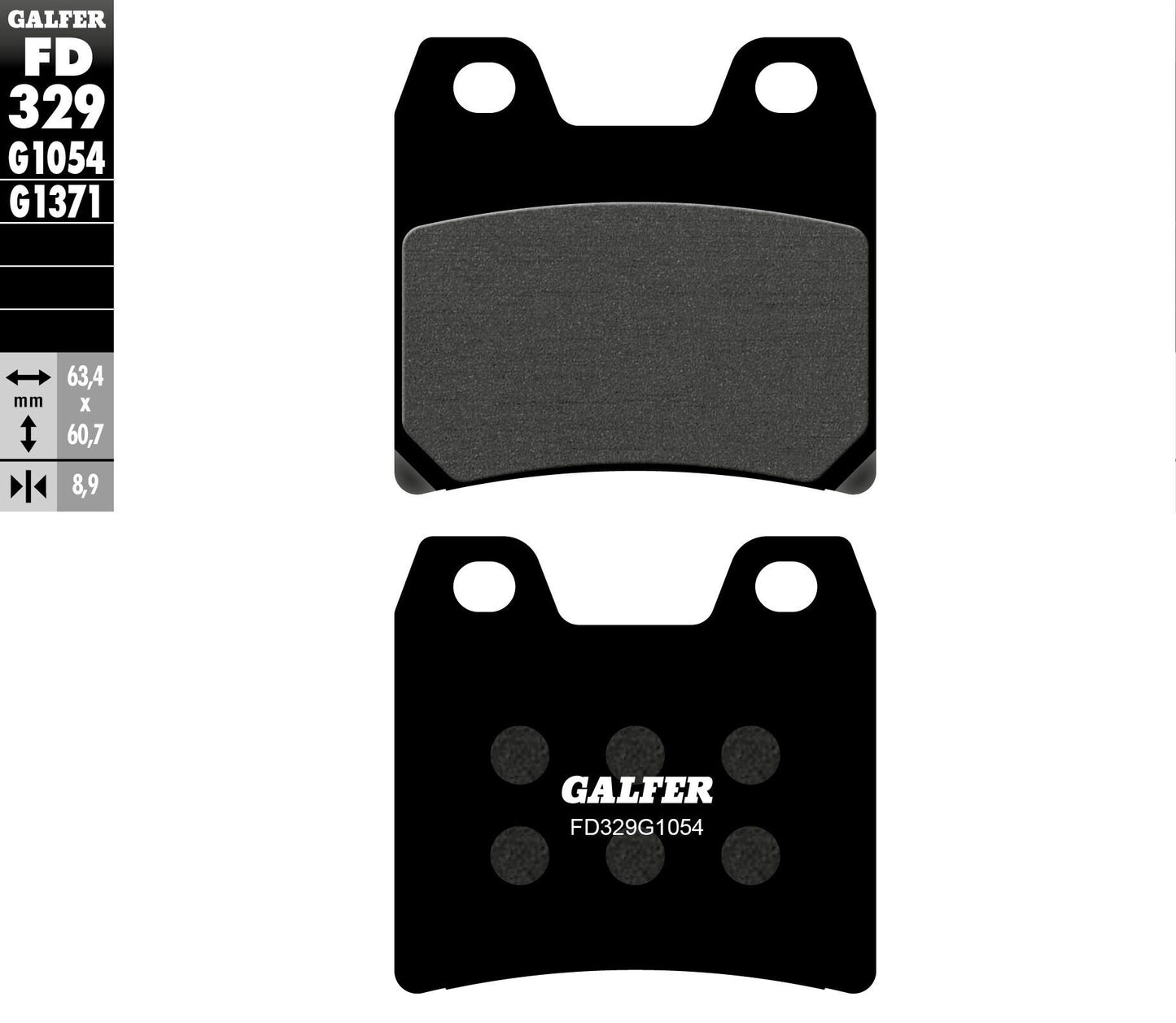 Brake Pads Semi Metallic Fd329g1054