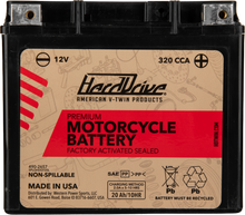 Premium Battery Gyz20hl / Ytx20hl Cca 320
