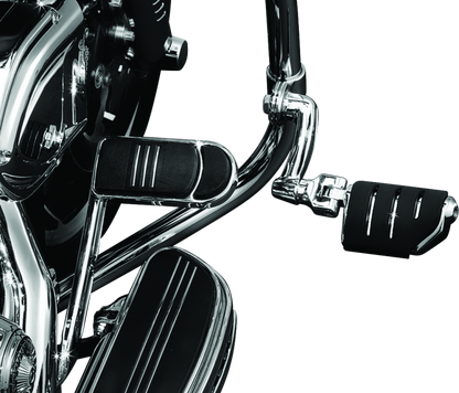Kuryakyn Longhorn Trident Dually Offset Highway Pegs 1-1/4 in Clamp Chrome