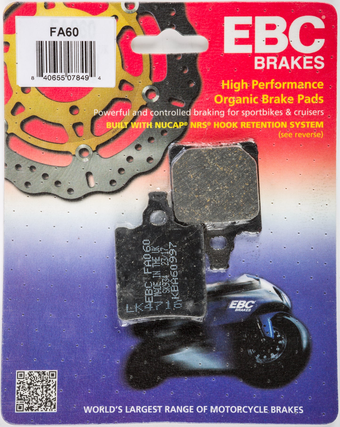Brake Pads Fa60 Organic