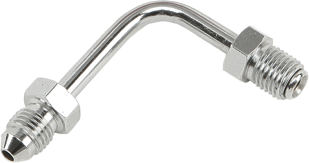 Jic To  3 Tube Adapter 90 Degree Short Chrome 3/8"