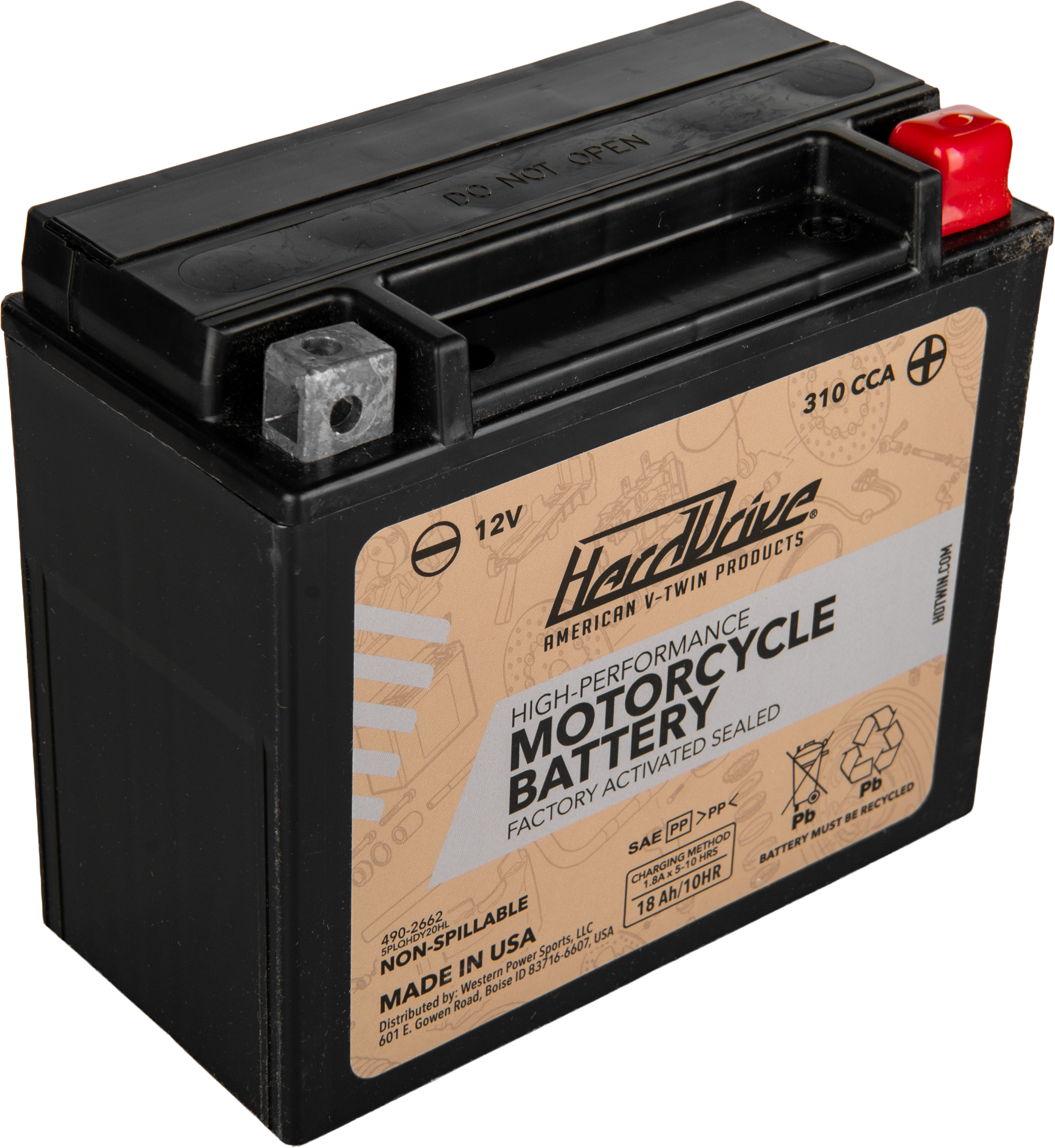 High Perform Battery Ytx20hl Cca 310