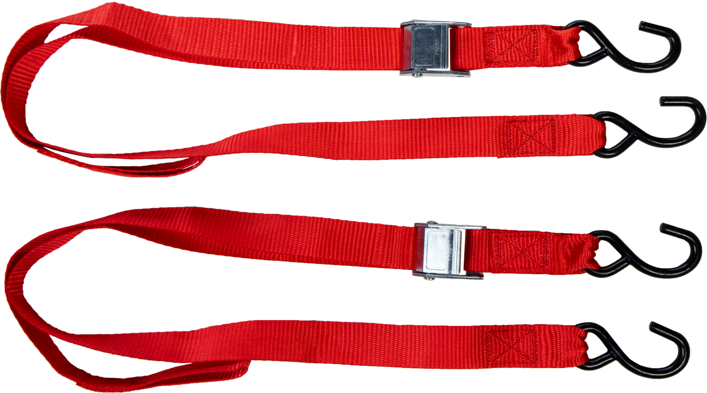 1.5" X 6' Tie Down Soft Tie Red 2/Pk