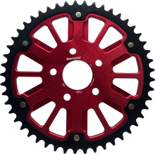 Stealth 53t Rear Sprocket Red Alum Car  Blk Steel Teeth