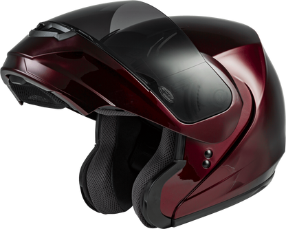 Md 04 Modular Helmet Wine Red Lg