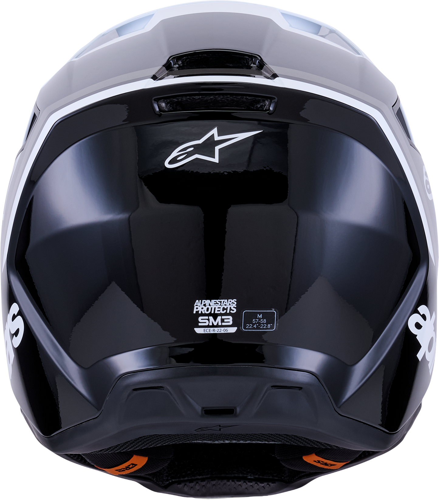 Sm3 Radium Helmet Blk/Wht/Gry Glossy 2x