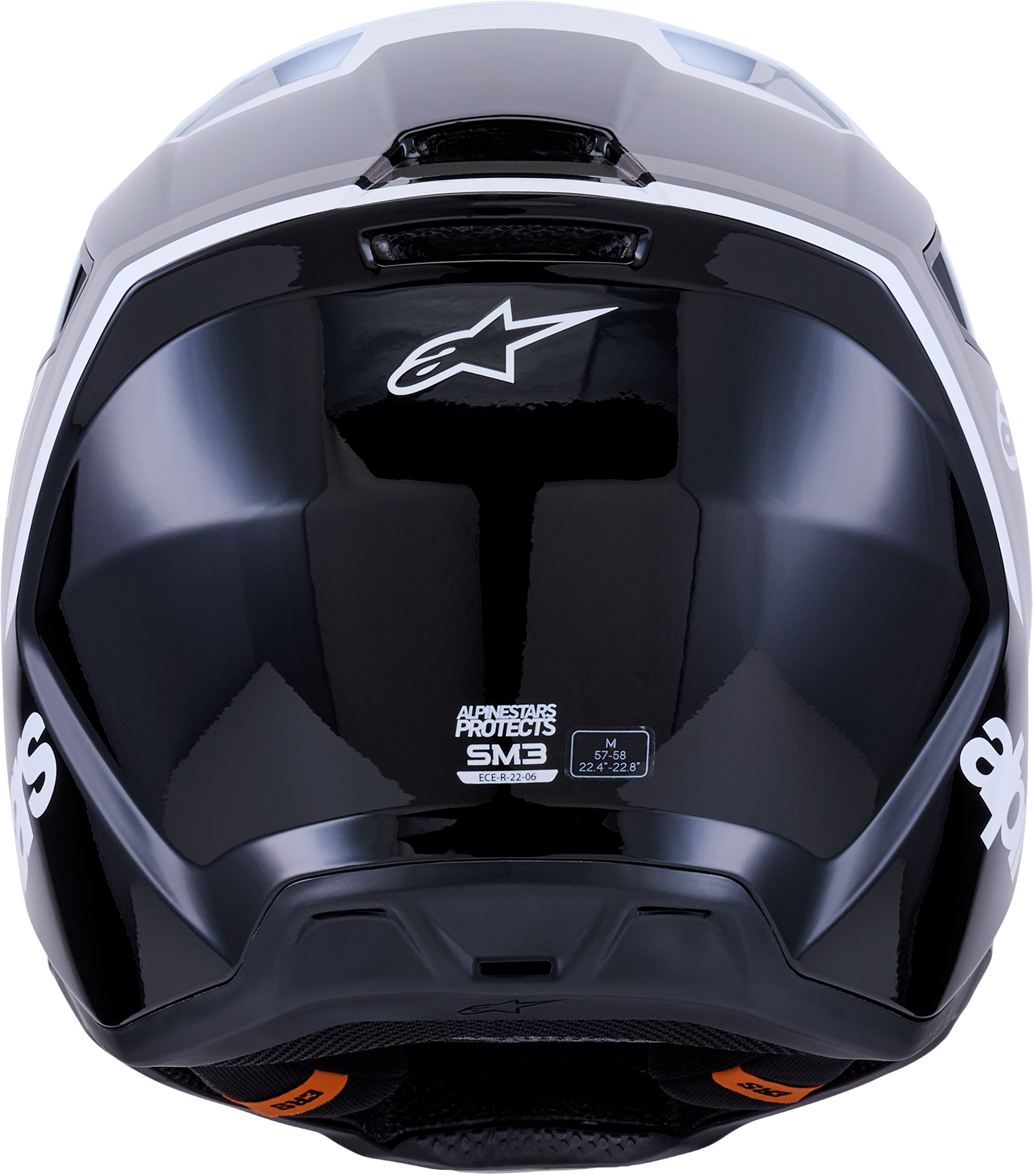 Sm3 Radium Helmet Blk/Wht/Gry Glossy Sm