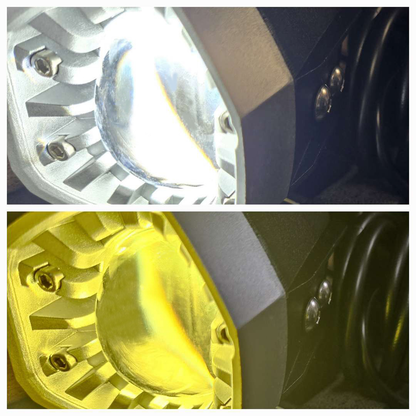 Dual Switchback Led Lights Black Wired Remote Pr