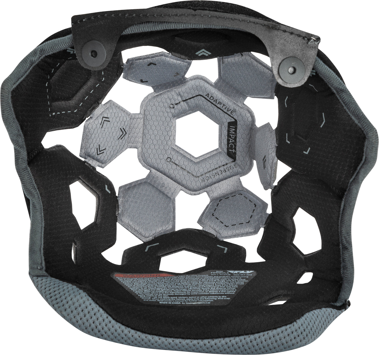 Formula Helmet Liner Black/Cool Grey Xs