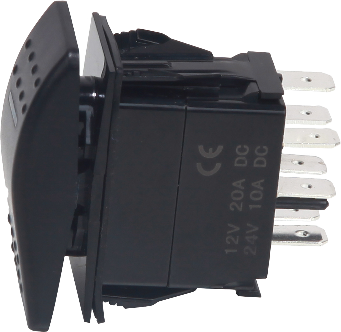 Lighted Rocker 3 Position Switch Blue