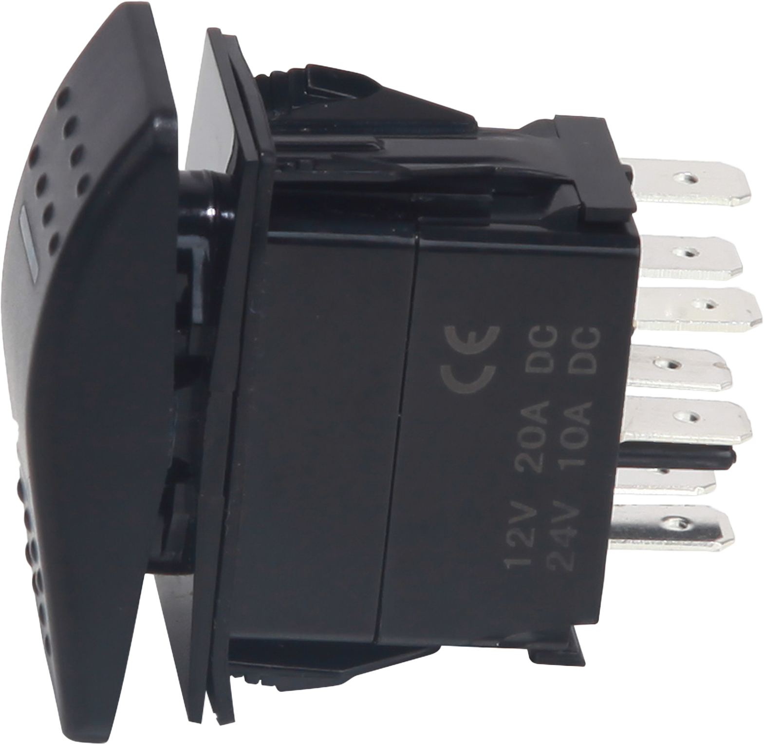 Lighted Rocker 3 Position Switch Blue