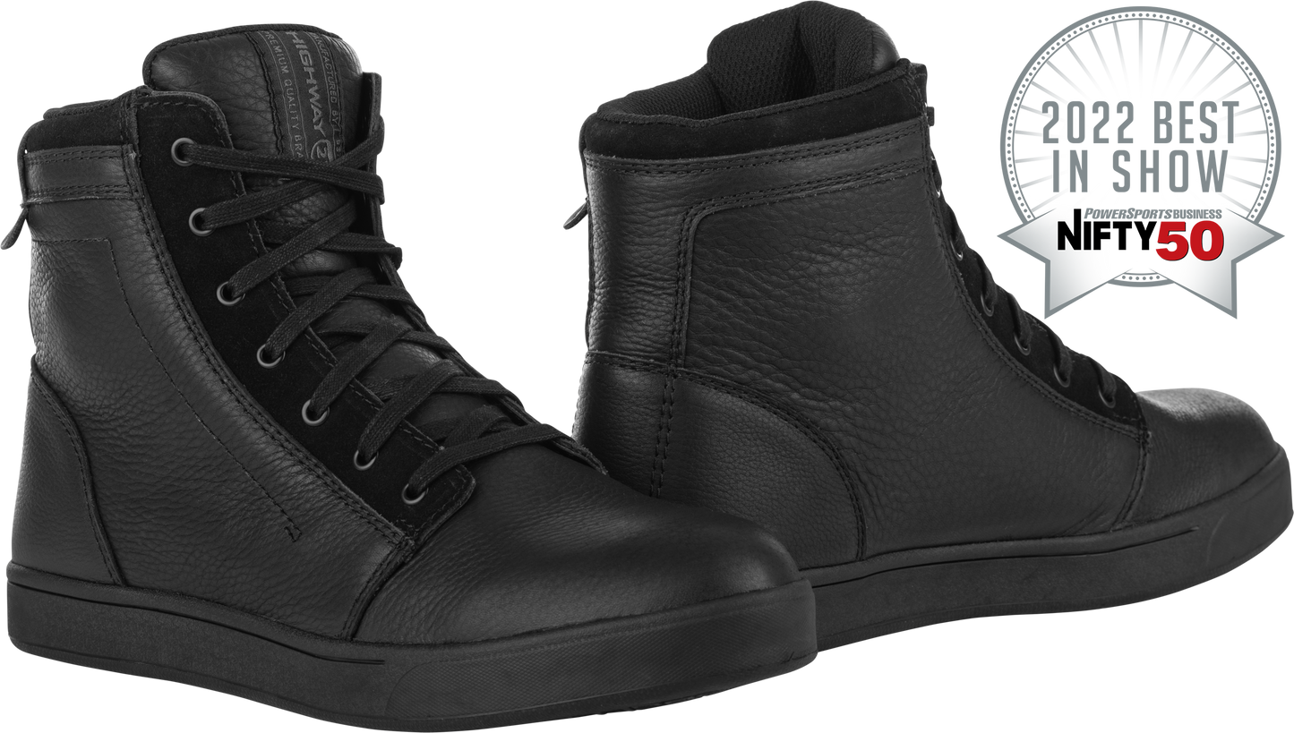 Axle Leather Waterproof Shoes Black/Black Sz 06