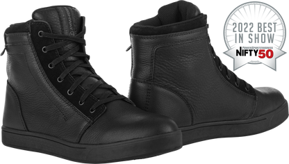 Axle Leather Waterproof Shoes Black/Black Sz 12