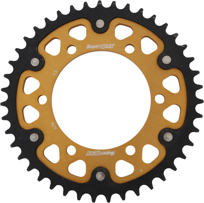 Rear Stealth Sprocket Alu/Stl 43t 530 Gld Yam