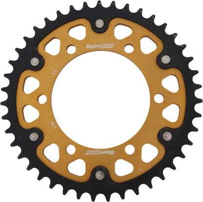 Rear Stealth Sprocket Alu/Stl 43t 530 Gld Yam
