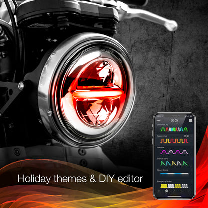5.75" Xkchrome Headlight Chrome Bezel