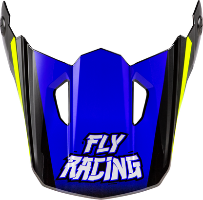 Youth Kinetic Scorched Helmet Visor Blue/Grey/Hi Vis Ys Yl