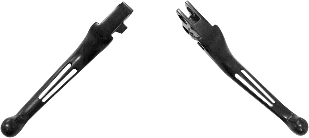 2 Slot Lever Set Black Big Twin 07 Up