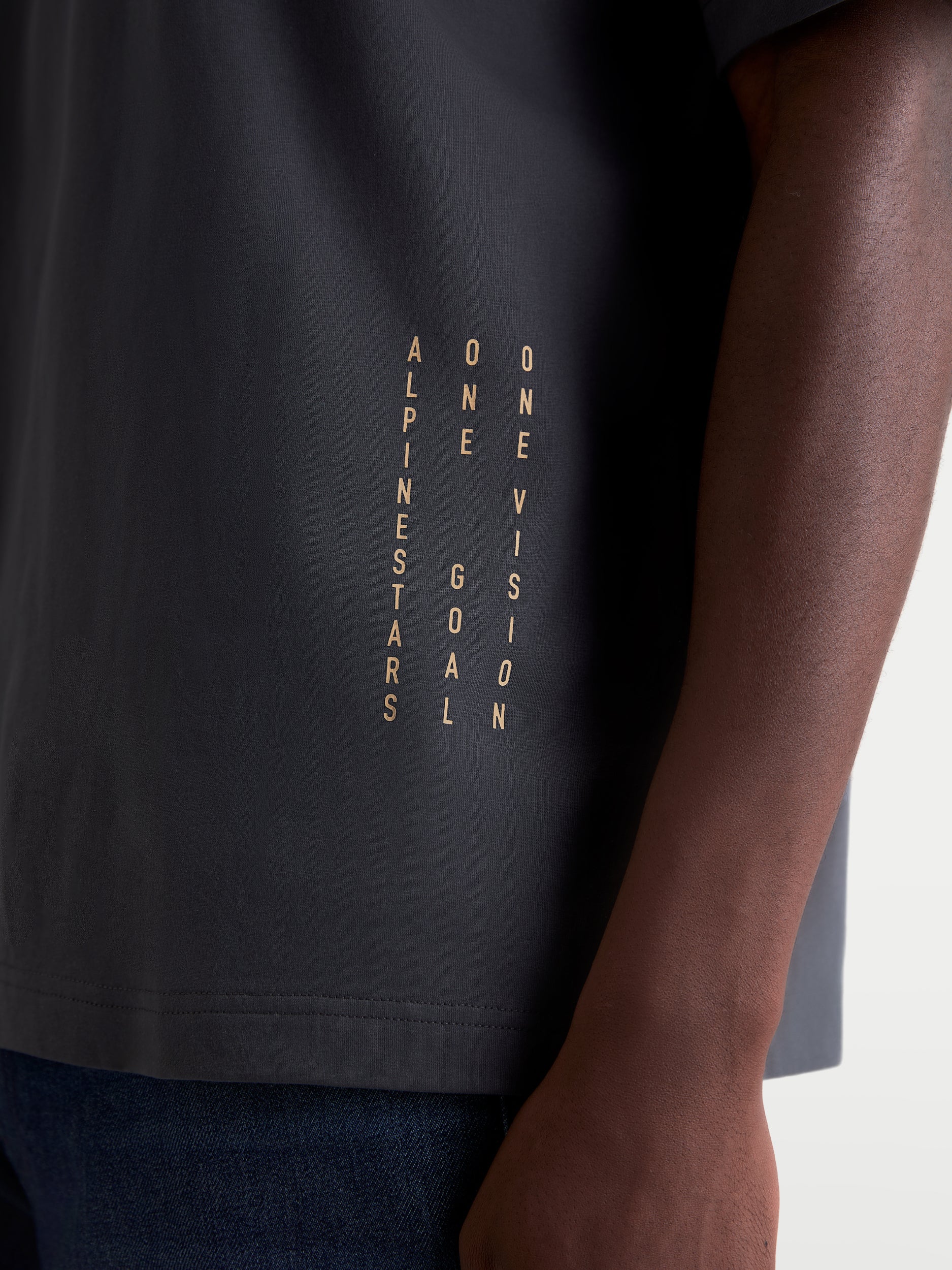 Chalk Oversized Ss Csf Tee Charcoal Xl
