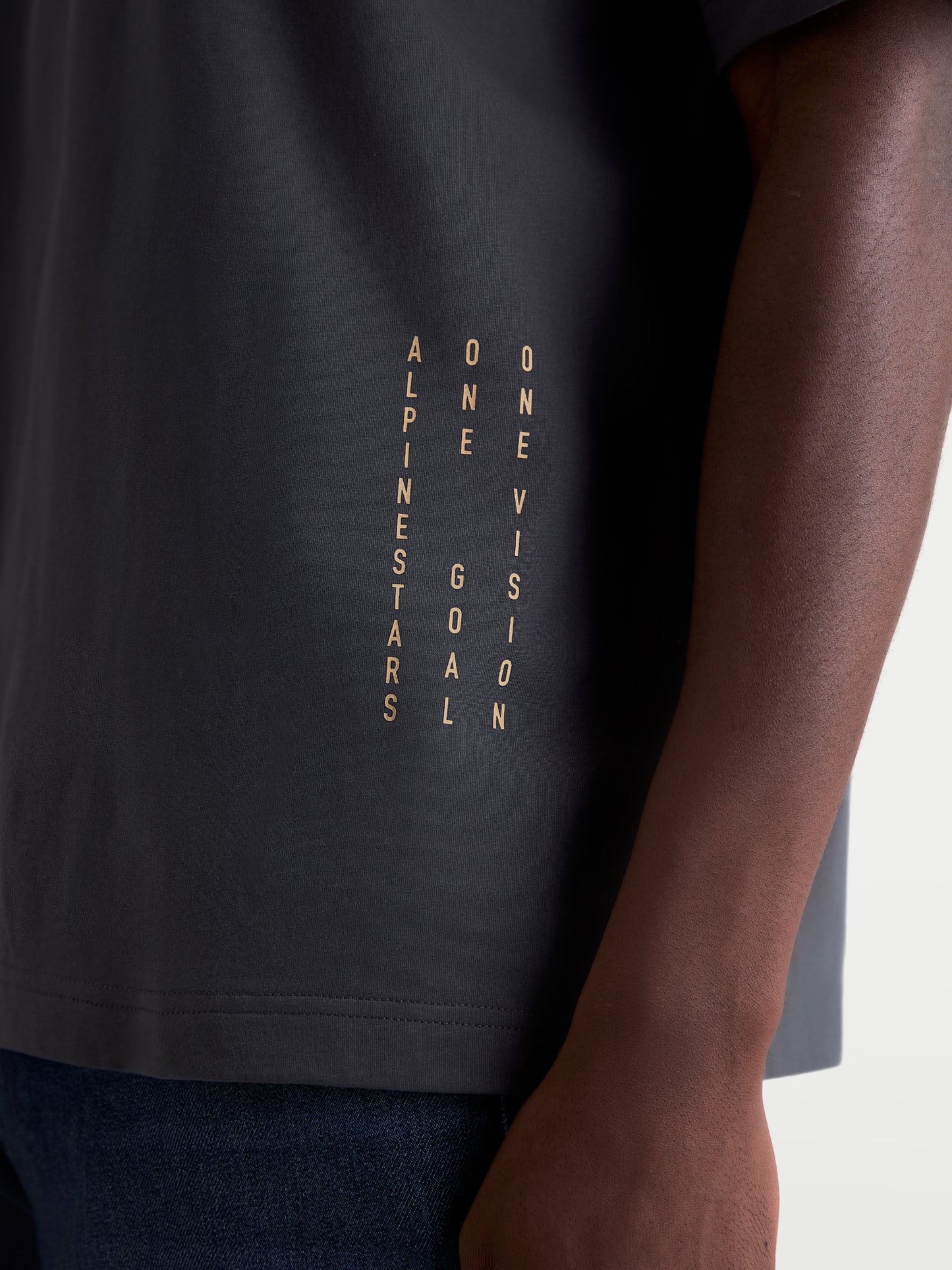 Chalk Oversized Ss Csf Tee Charcoal Sm