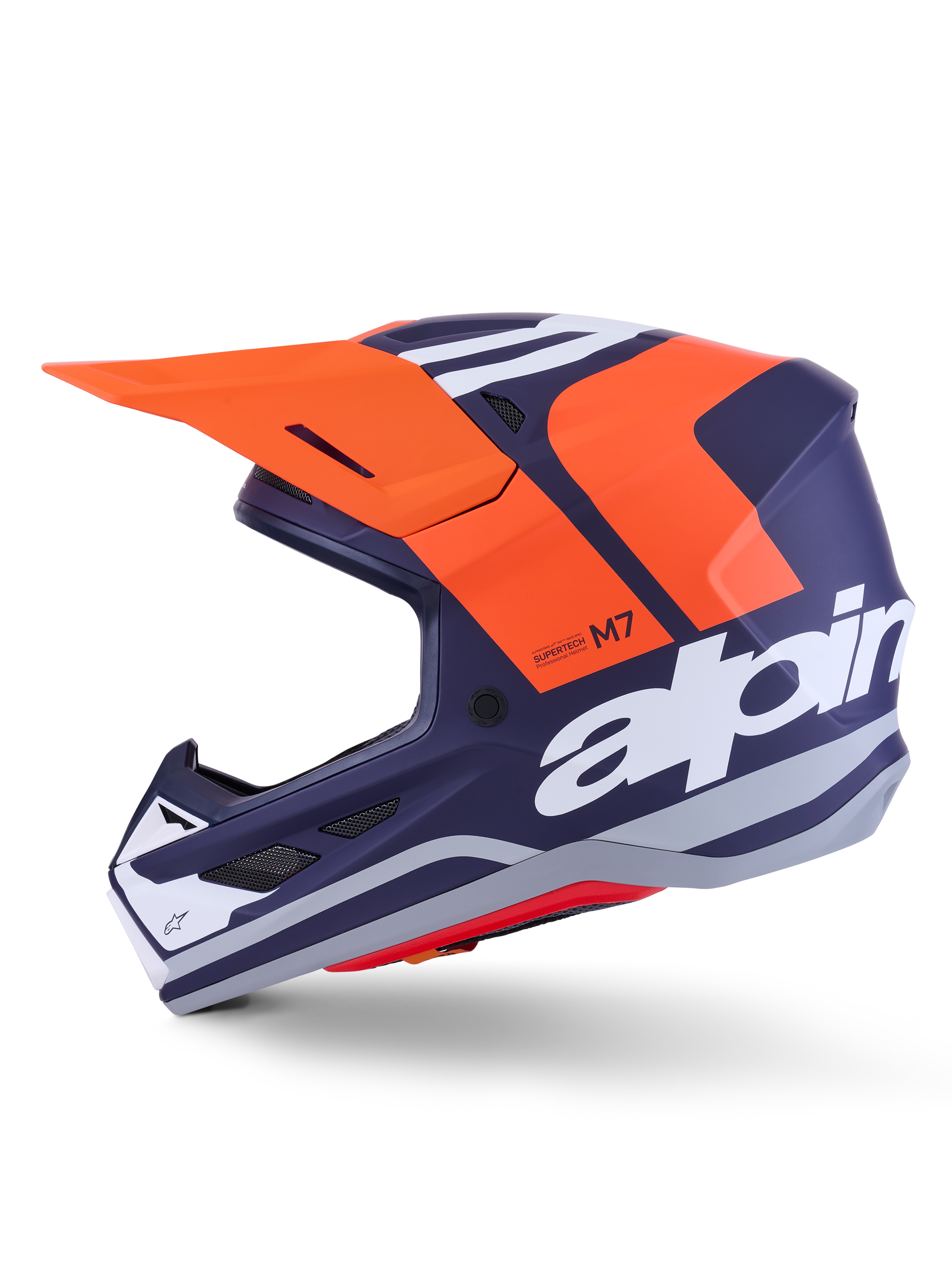 Sm7 Core Helmet Orng/Blue Matt Xl