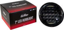 Led Headlight 7" 90w Black 3500/2400 Lumens