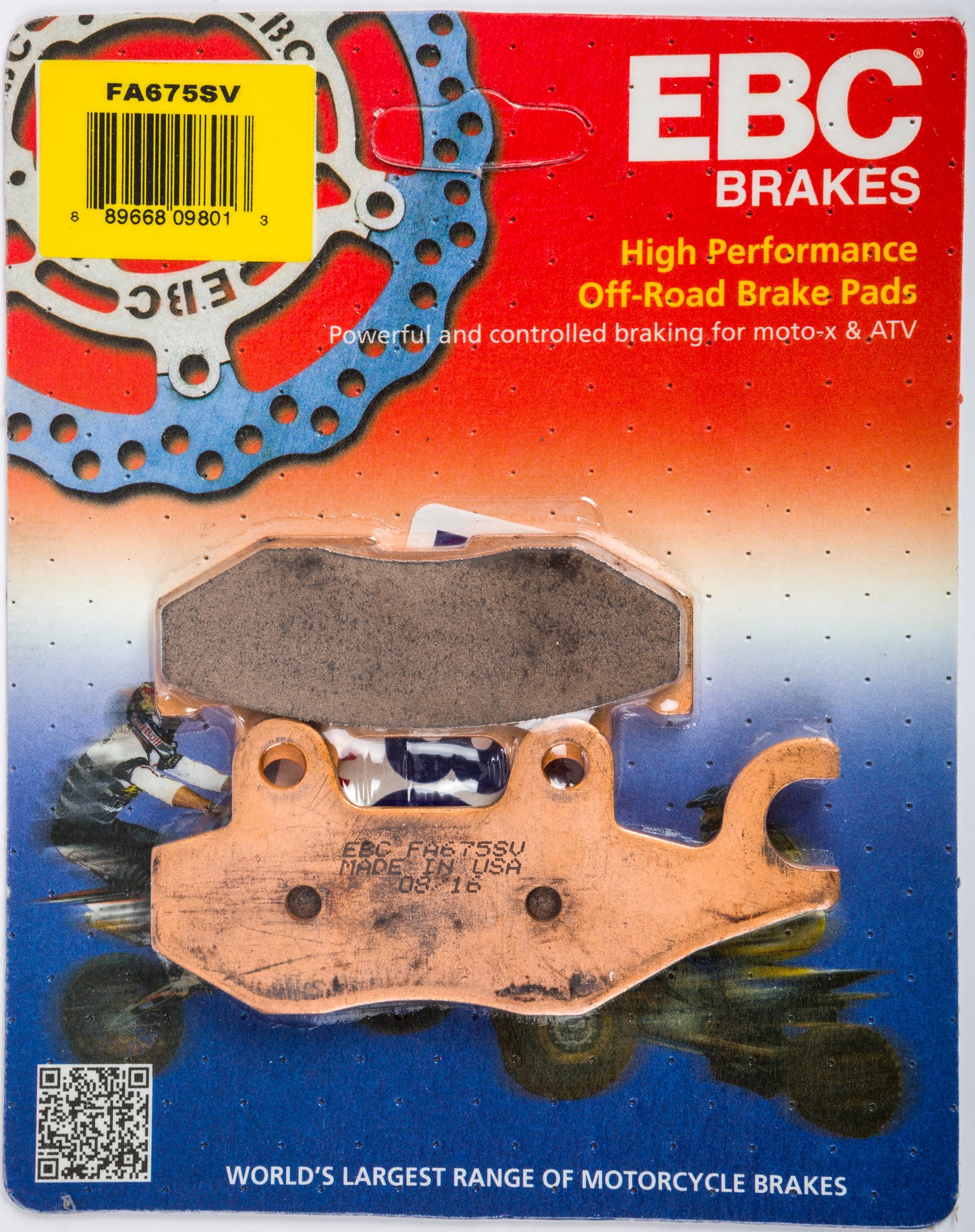 Brake Pads Fa675sv Severe Duty Sv Series