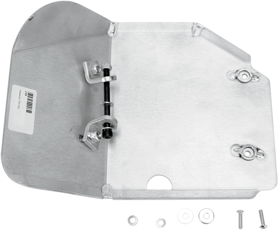 MOOSE OFFROAD Skid Plate - Silver - Yamaha - TT-R 125/125 L/LE 246