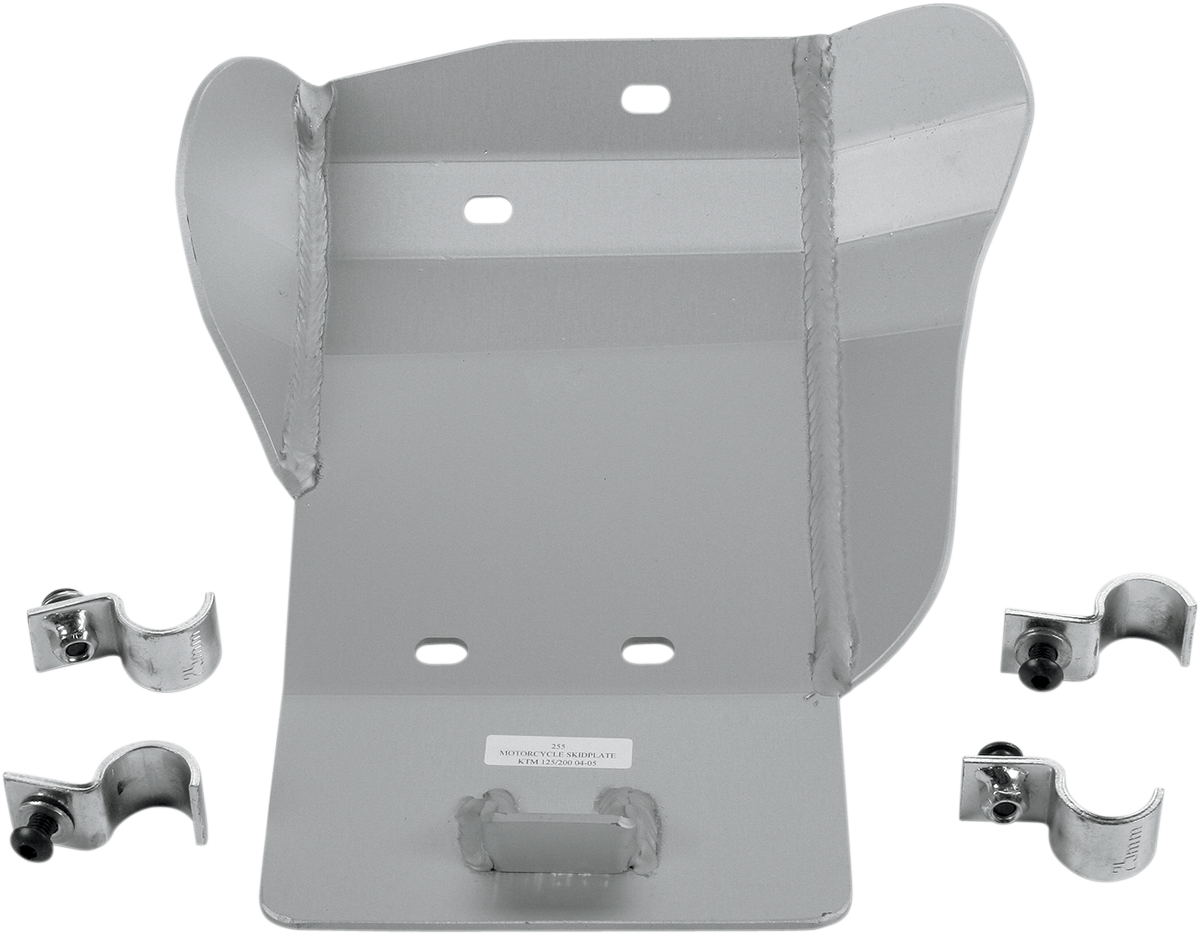 MOOSE OFFROAD Skid Plate - Silver - KTM 255