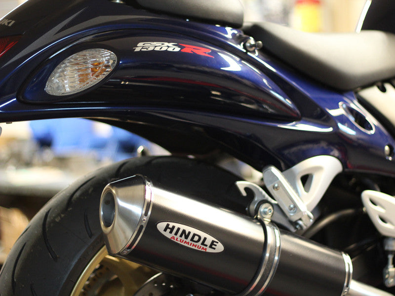 Hindle Suzuki Hayabusa (08+) with Evolution Black Ceramic Muffler