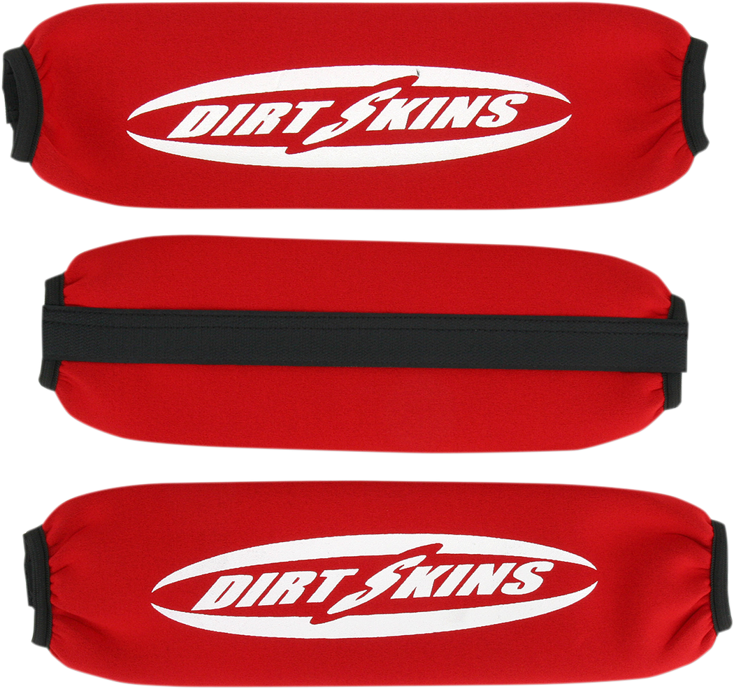 SCHAMPA & DIRT SKINS Shock Covers - Front/Rear - Red DS01-3