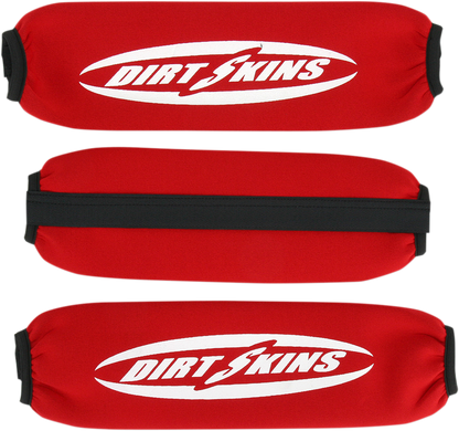 SCHAMPA & DIRT SKINS Shock Covers - Front/Rear - Red DS01-3