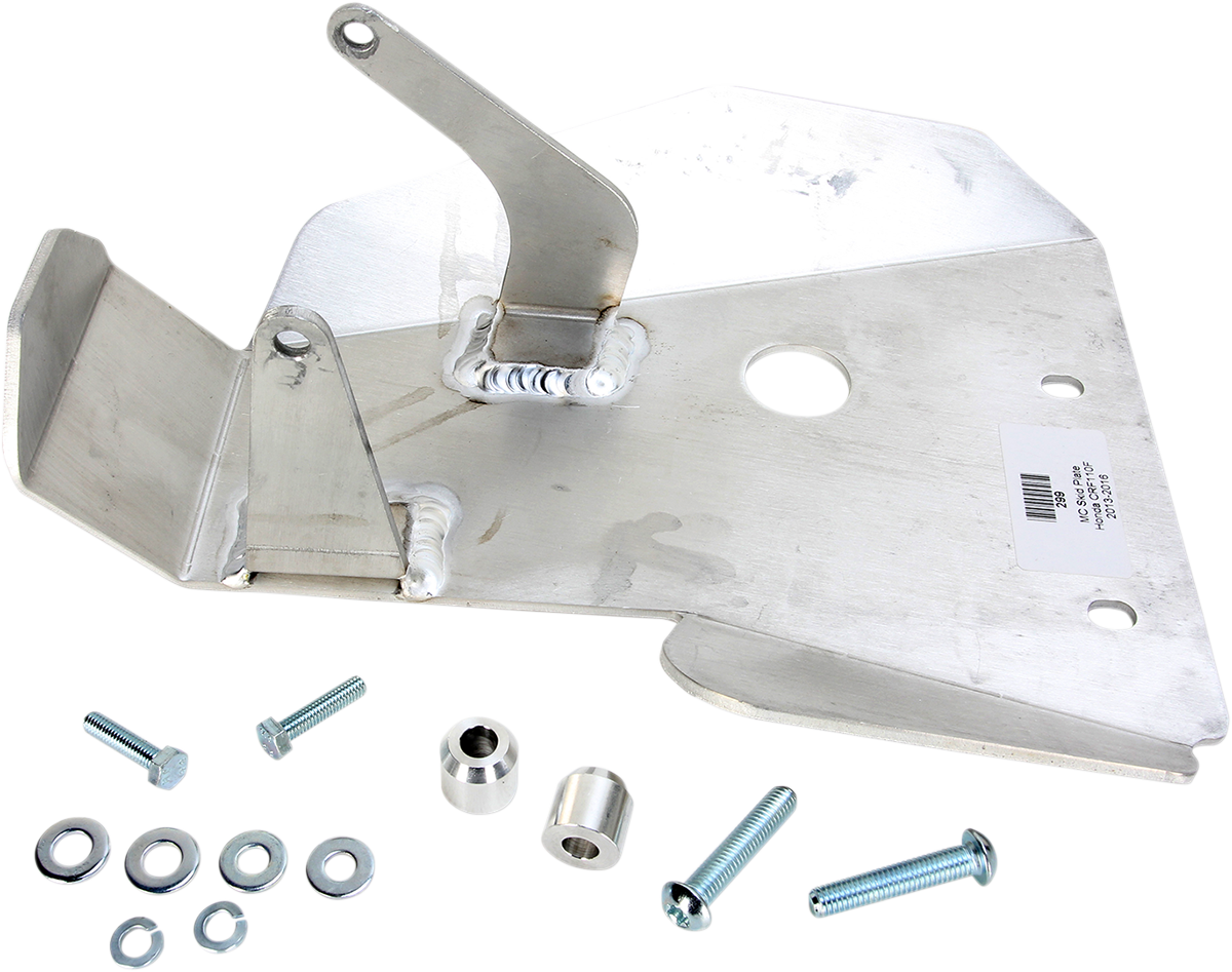 MOOSE OFFROAD Skid Plate - Silver - Honda - CRF110F 299