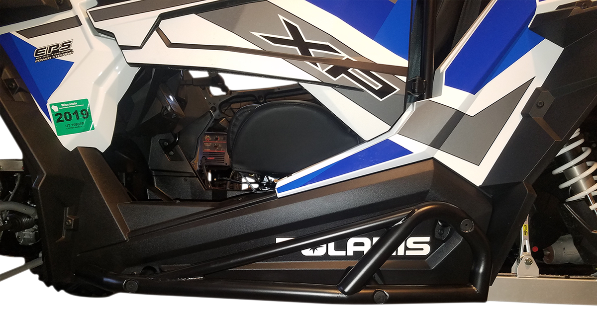 MOOSE OFFROAD Nerf Bars - Black - RZR 2-Seater 1004-BK