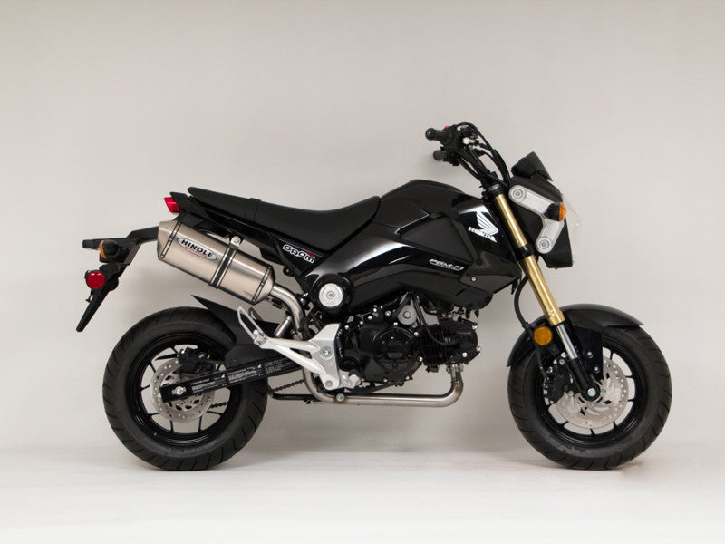 Hindle Exhaust for Honda Grom (13-16) with Evolution Carbon Fiber Muffler w/ Carbon Tip